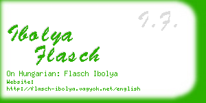 ibolya flasch business card